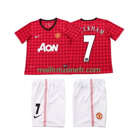 Maillot de Foot Manchester United BECKHAM 7 2012 2013 Domicile Retro - Enfant
